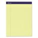 Legal Ruled Pads Narrow Rule 50 Canary-Yellow 8.5 X 11.75 Sheets 4/pack | Bundle of 10 Packs