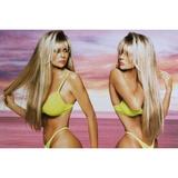 Barbi Twins Yellow Bikini Sexy Color 24X36 Poster