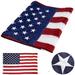 Hamlinson Weatherproof Outdoor American Flag 3x5 Ft Embroidered Stars and Sewn Stripes Heavy Duty Us Flag Fade Resistant