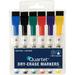 Low-Odor Rewritables Dry Erase Mini-Marker Set Fine Bullet Tip Assorted Classic Colors 6/set | Bundle of 5 Sets