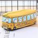 Hxroolrp students Kids Cats School Bus pencil case bag office stationery bag FreeShipping