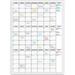 Large Dry Erase Calendar for Wall - 3 Month Vertical Wall Calendar Blank Reusable Monthly Quarterly Calendar Planner Undated 27.8 x 41 Whiteboard Calendar Laminated Organizer for Home Office