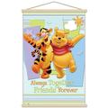 Disney Winnie The Pooh - Pooh and Tigger Wall Poster with Wooden Magnetic Frame 22.375 x 34