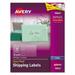 Avery Matte Clear Easy Peel Mailing Labels w/ Sure Feed Technology Inkjet Printers 2 x 4 Clear 10/Sheet 10 Sheets/Pack (18663)