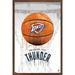 NBA Oklahoma City Thunder - Drip Basketball 21 Wall Poster 22.375 x 34 Framed