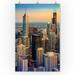 Chicago Skyline at Dusk Photography A-90333 (24x36 Giclee Gallery Print Wall Decor Travel Poster)