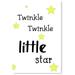 Awkward Styles Kids Motivational Quotes Printed Wall Art for Children Twinkle Twinkle Little Star Poster Picture for Baby Room Star Poster Nursery Room Art Twinkle Twinkle Little Star Unframed Poster