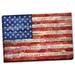 Gango Home Decor Modern All American Flag I by Paul Brent (Ready to Hang); One 18x12in Hand-Stretched Canvas