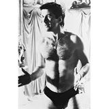 Alec Baldwin beefcake pose in brief black underwear 24x36 Poster