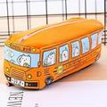 Wendunide Students Kids Cats School Bus Pencil Case Bag Office Stationery Bag Freeshipping Orange