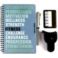 RBD Spiral Bound Workout Log Book Wellness and Fitness Journal