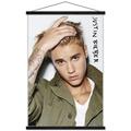 Justin Bieber - Eyes Wall Poster with Wooden Magnetic Frame 22.375 x 34