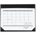 Vinyl Desk Pad and 12 Month Calendar Black