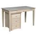 International Concepts Unfinished Writing Desk and File Cabinet