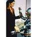 Lynda Carter in Wonder Woman as Diana Prince in black suit with alien creature 24x36 Poster