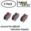 SHARP Model CS-2800 Compatible CAlculator RS-6BR Twin Spool Black & Red Ribbon by Around The Office