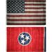 Wholesale Combo Lot of 3x5 USA Flag & State of Tennessee 3x5 2 Flags Banner