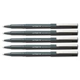 uni-ball Stick Micro Point Roller Ball Pens 5 Black Ink Pens (60151)