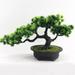 Yannee Artificial Trees Artificial Bonsai Pine Tree New Chinese Handmade Simulation Welcome Pine Green Bonsai Plant Living Room Bedroom Office Desktop Decor Fake Trees Fake Plant Decoration