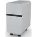 Mobile Storage Pedestal Steel File Cabinet on Casters in Non-Pourus Light Gray