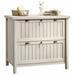 Pemberly Row 2 Drawer Wood Lateral Letter Legal File Cabinet in Chalked Chestnut