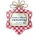 Christmas Ornament Worlds Best Croupier Certificate Award Red plaid Neonblond