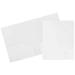 JAM Plastic Heavy Duty Two Pocket Folder White sold individually