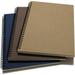 Spiral Notebook/Spiral Journal Lined B5 Hard Kraft Cover Wire Bound Notebook Ruled 70 Sheets (140 Pages) 10.5 X 7.3 Brown