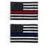 12x18 12 x18 USA Police Blue & Fire Red Thin Line Sleeve Flag Polyester Flag