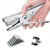 LandHope Hand Held Heavy Duty Stapler with Stapler Remover 1000 Staples 20-Sheet Capacity Silver