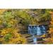 Fall Foliage Over Waterfall in Clifty Creek Park-Southern Indiana by Anna Miller (36 x 24)
