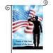 American Flag Veterans Day Soldier Military Garden Yard Flag 12 x 18 Double Sided America Flag Eagle USA Memorial Day 4Th July Independence Day Decorative Garden Flag Banner