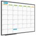 JILoffice Dry Erase Calendar Whiteboard 48 X 36 Inch - Magnetic White Board Calendar Monthly Black Aluminum Frame Wall Mounted Board for Office Home and School