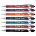 Thank You words imprinted on our Rainbow Soft Touch Ballpoint Pen with Stylus Tip is a stylish premium metal pen black ink medium point. Box of 7