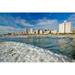 Ocean wave comes in Durban skyline South Africa on the Indian Ocean Poster Print by Panoramic Images