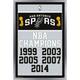 NBA San Antonio Spurs - Champions 17 Wall Poster 14.725 x 22.375 Framed