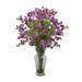 Nearly Natural Dancing Daisy Silk Flower Arrangement - Burgundy