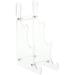 Plymor Clear Acrylic 3-Tier Display Easel 10.5 H x 3.5 W x 6.75 D (For 6 - 7.5 Plates) (3 Pack)