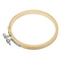 Uxcell 4 Round Bamboo Embroidery Hoop Circle Cross-Stitch Ring 3 Pack