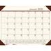 House of Doolittle-1PK Ecotones Recycled Monthly Desk Pad Calendar 22 X 17 Moonlight Cream Sheets Brown Corners 12-Mont