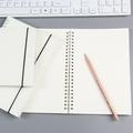 A5/A6 Spiral Book Coil To Do Notebook Blank Grid Line Paper Diary Stationery Red Paper + PP
