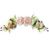 Artificial Peony Flower Swag Wedding Arch Flowers Artificial Floral Swag Decorative Swag for Lintel Wedding Arch Front Door Decor