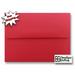 Holiday Red 100 Boxed A7 Envelopes for 5 X 7 Invitations Announcements from The Envelope Gallery