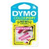 DYMOÂ® ColorPop Labeler D1 Tape 1/2 x 10 White/Pink