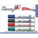 BIC Intensity BOLD Dry Erase Marker Chisel Tip Tank Style Assorted Colors 4 Count