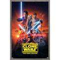 Star Wars: The Clone Wars - Season 7 Key Art Wall Poster 22.375 x 34 Framed