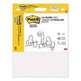 Post-it Easel Pads Super Sticky MMM577SS Self Stick Easel Pads 15 x 18 White 20 Sheets/Pad 2 Pads