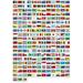 MADE IN THE USA!! 193 FLAG UNITED NATIONS WORLD FLAG SET with Bases--193 Rayon 4 x6 Flags One Flag for Each Country in the UN; 4x6 Miniature Desk & Table Flags Small Mini Stick Flags