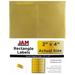 JAM Paper Mailing Address Labels 2 x 4 Gold Metallic 10 Labels Per Page/120 Labels Total