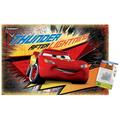 Disney Pixar Cars - Thunder After Lightning Wall Poster with Push Pins 14.725 x 22.375